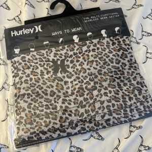 SHIPS TODAY! NEW Hurley Multi Functional Seamless Wear Gaiter Leopard Print‎